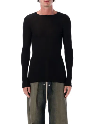 Rick Owens Black Wool Sweater In Black