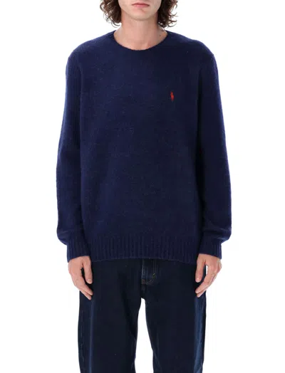 Ralph Lauren Logo Sweater In Blue