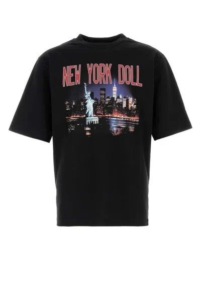 Dsquared2 Casual Cotton T-shirt With Nighttime Cityscape Print In Multi