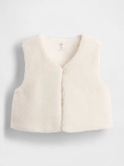 Gap Baby & Toddler Sherpa Vest In White