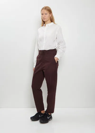 Y's Cotton Wool Tapered Pants In Multi