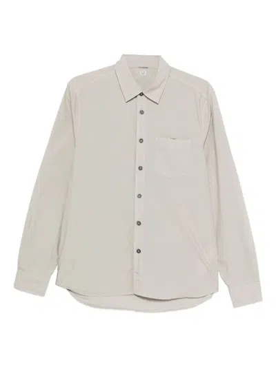 C.p. Company C.p.company Shirts Long Sleeve In Gray
