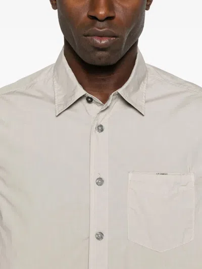 C.p. Company C.p.company Shirts Long Sleeve In Gray