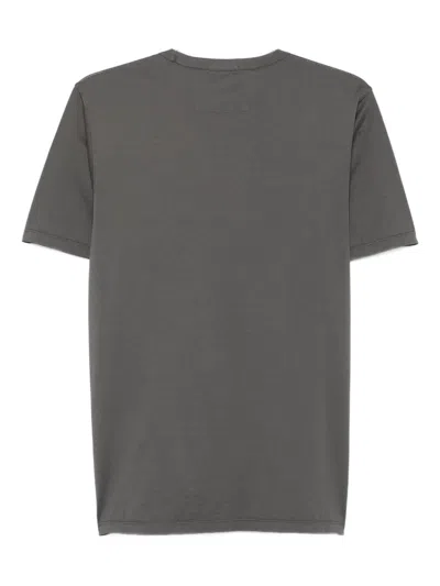 C.p. Company Logo-patch Cotton T-shirt In Gray