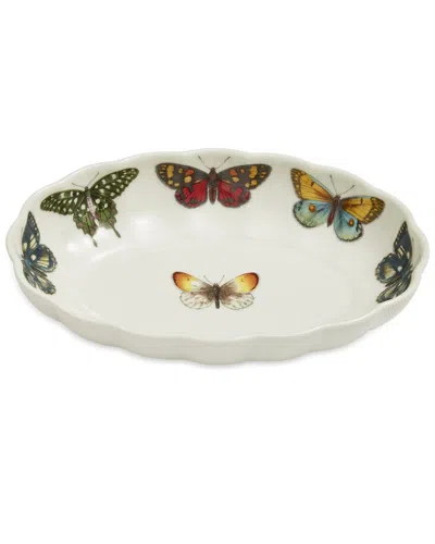 Portmeirion Botanic Garden Harmony Oval Fluted Dish In White