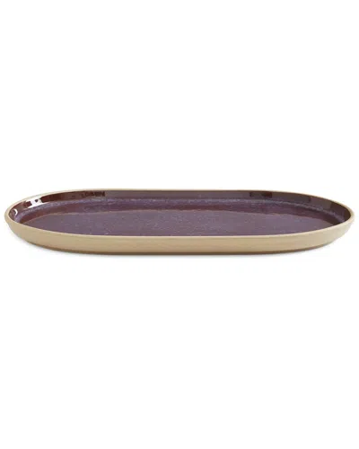 Portmeirion Minerals Large Oval Platter In Purple