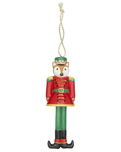 Spode Kit Kemp Christmas Bell Nutcracker Ornament In Red