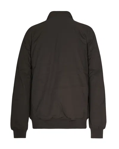 K-way Logo-patch Jacket In Brown