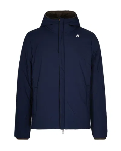 K-way Jack St Warm Double Slim-fit Giacca Reversibile. In Poliestere Elasticizzato Impermeabile. Imbottitu In Brown