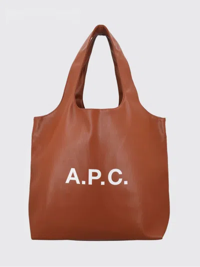 Apc A.p.c. Ninon Tote Bag In Brown