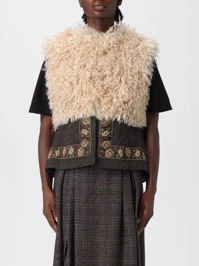 Antonio Marras Fur Coat  Woman Color Brown In Brown
