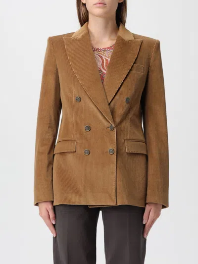 Etro Jacket  Woman Color Gold In Brown