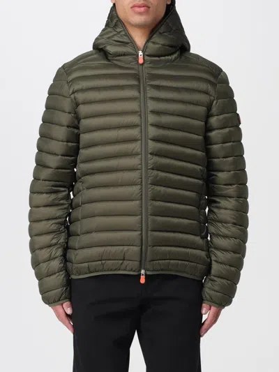 Save The Duck Lightweight Quilted Casual Jacket With Two-way Hood In Green