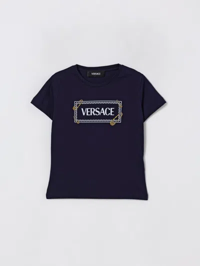 Versace T-shirt  Kids Color Blue In Blue