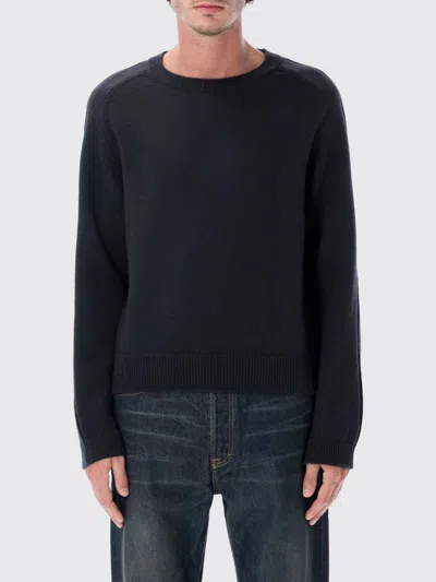 Our Legacy Merino Wool Crewneck Sweater In Black