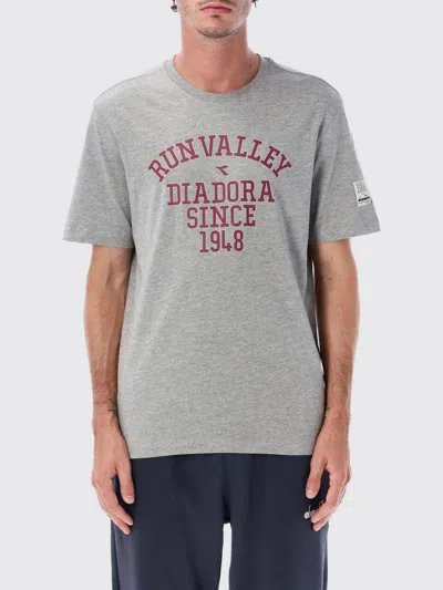 Diadora Heritage T Shirts And Polos In Gray