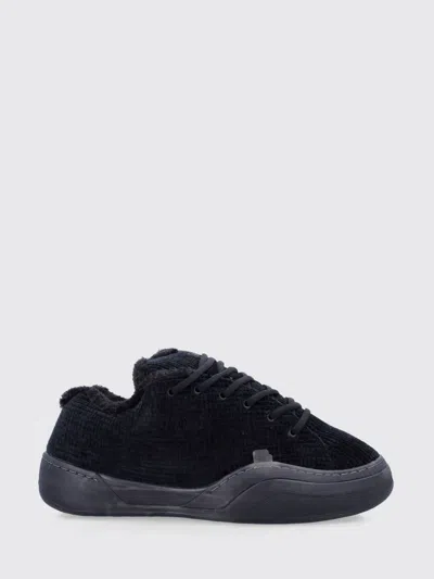 Erl Suede Vamp Sneakers In Black