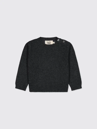 Bobbin & Tricot Cashmere Sweater In Gray