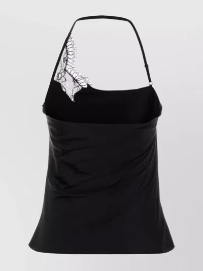 Courrèges Courreges Viscose-elastane Tank Top In Black