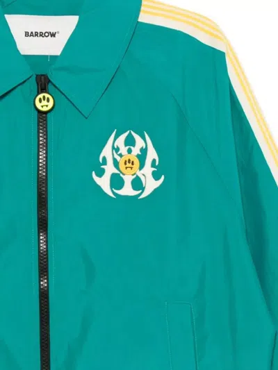 Barrow Unisex Nylon Outerwear Striped Sleeves In Green