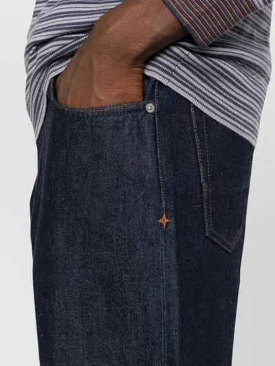 Stone Island J100006 Indigo Denim-rinsed In Blue