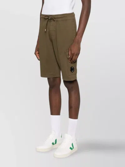 C.p. Company Drawstring-waist Cargo-pocket Shorts In Brown