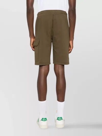 C.p. Company Drawstring-waist Cargo-pocket Shorts In Brown