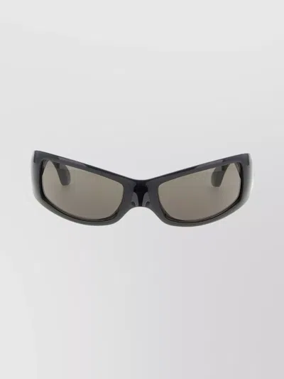 Balenciaga Rectangular Frame Sunglasses Dark Lenses In Black