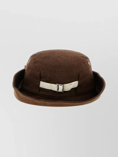Jacquemus Le Bob De-nmes Bucket Hat In Brown