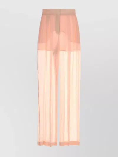 Alberta Ferretti Alberta Ferreti Pink Silk Wide-leg Pant In Multi