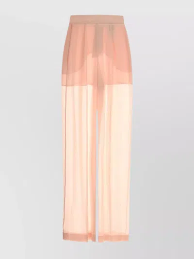 Alberta Ferretti Alberta Ferreti Pink Silk Wide-leg Pant In Multi