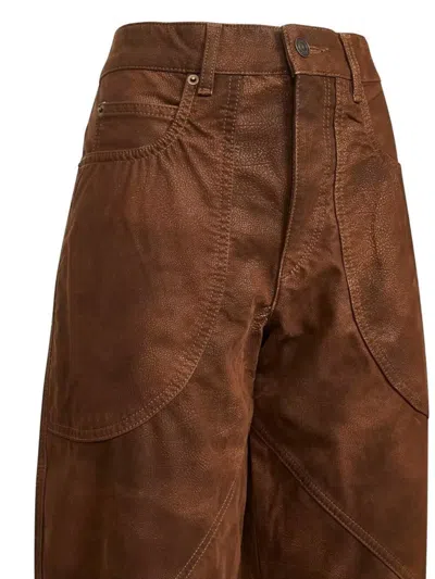 Isabel Marant Étoile Pants "kelvina" In Brown