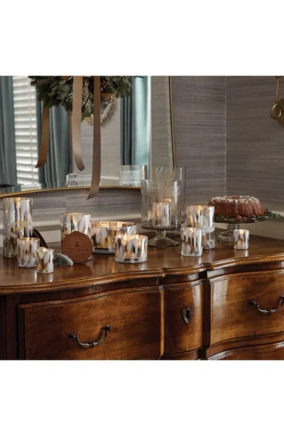 Thymes Frasier Fir Statement Poured Candle In Silver