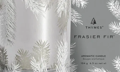 Thymes Frasier Fir Statement Poured Candle In Silver
