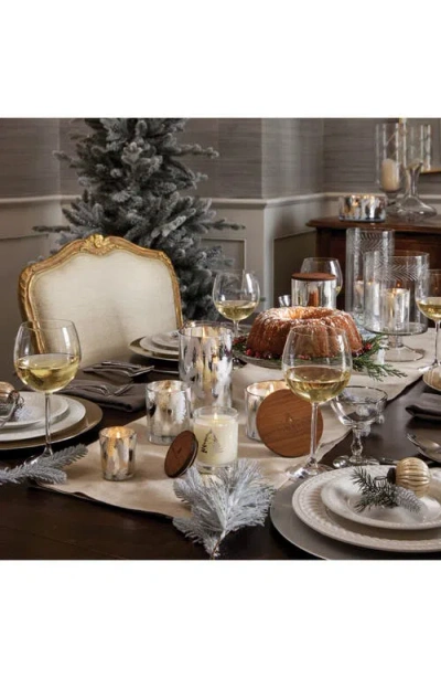 Thymes Frasier Fir Statement Three-wick Candle In Silver