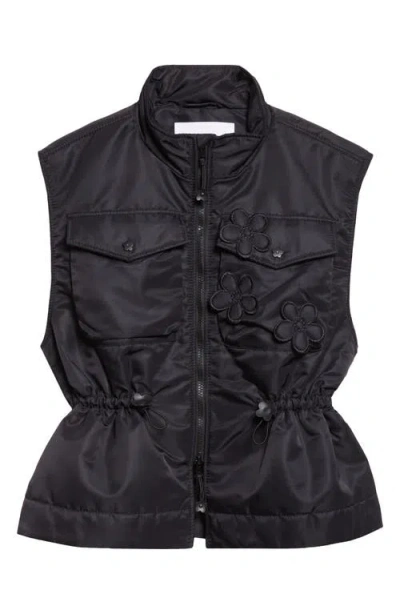 Cecilie Bahnsen Bree Nylon Vest In Black