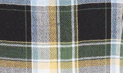 Shushu-tong Plaid Sleeveless Wavy Dress In Green