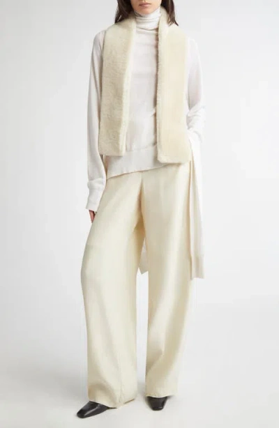 Totême Toteme Double Sleeve Wool & Silk Turtleneck Sweater In Brown