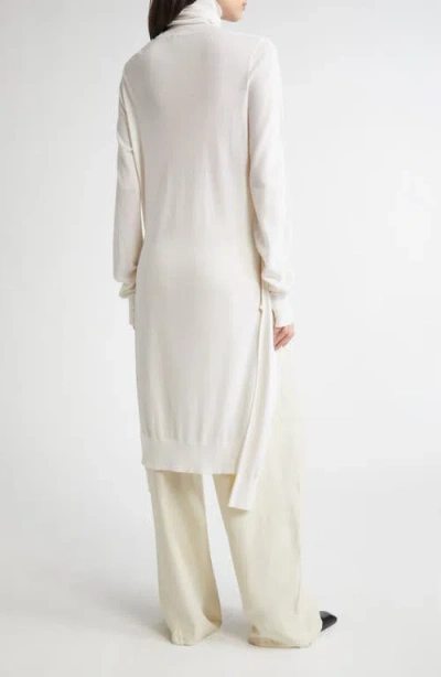 Totême Toteme Double Sleeve Wool & Silk Turtleneck Sweater In Brown