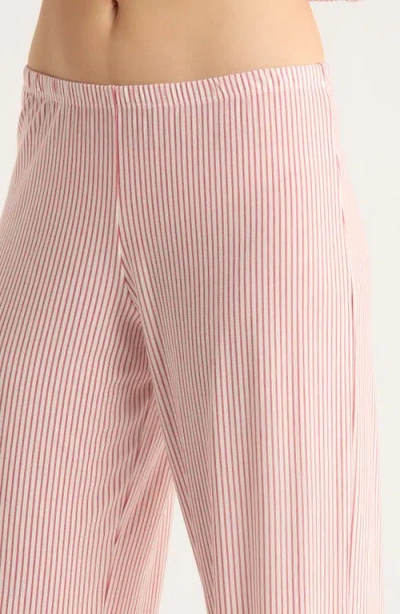 Eberjey Gisele Printed Long Pajamas In Pink