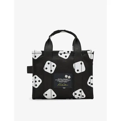 Marc Jacobs Womens Black/white  X Derrick Adams The Small Canvas Tote Bag In Multi