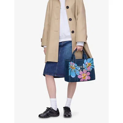 Marc Jacobs X Hattie Stewart Medium Floral-print Denim Tote Bag