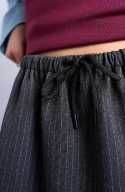 Topshop Brushed Low Rise Flippy Mini Micro Skirt In Gray