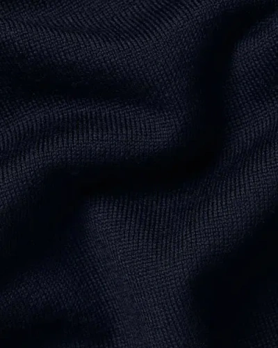 Charles Tyrwhitt Merino V-neck Sweater In Black