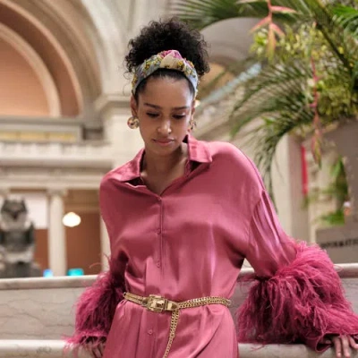 Lele Sadoughi The Met X Lele Knotted Klee Embellished Headband In Multi