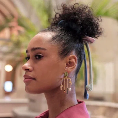 Lele Sadoughi The Met X Lele Klee Mobile Earring In Gold