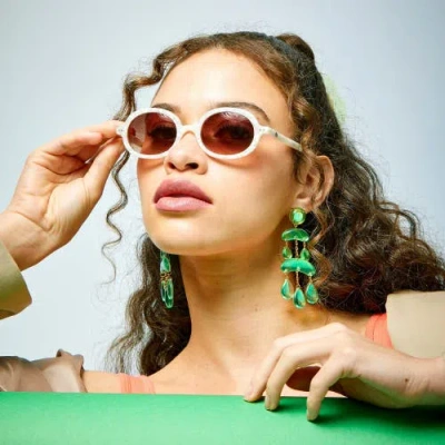 Lele Sadoughi Austin Sunglasses In Brown