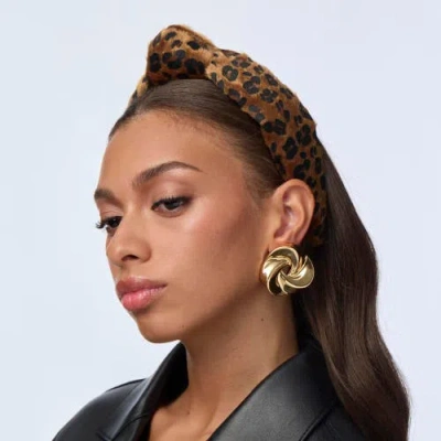 Lele Sadoughi Twisted Button Clip On Earrings In Gold