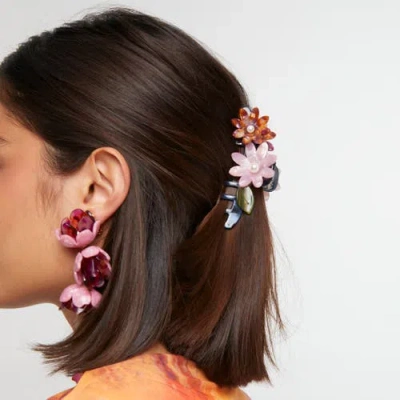 Lele Sadoughi Petunia Claw Clip In Multi