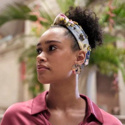 Lele Sadoughi The Met X Lele Klee Columns Button Earrings In Multi